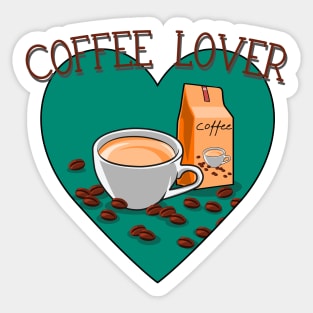 Coffee and Caffeine Lover Sticker